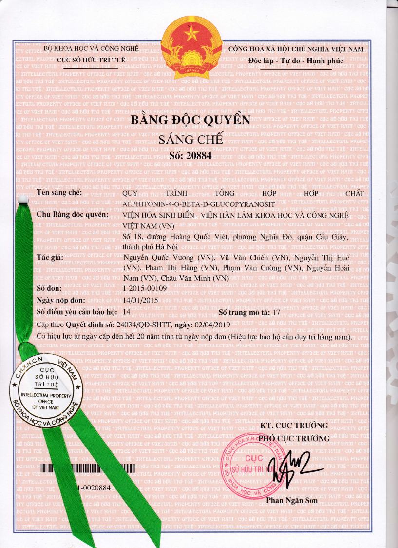 2.Bằng_Độc_quyền_sáng_chế_-Tổng_hợp_auronol_glucoside_-CNHD_-Vượngjpg_Page1.jpg