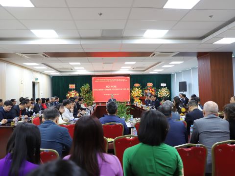 Hội nghị công bố Quyết định và chúc mừng GS.VS. Châu Văn Minh tham gia Ban chấp hành, Ban Thường vụ và giữ chức Bí thư Đảng ủy Liên hiệp các Hội Khoa học và Kỹ thuật Việt Nam nhiệm kỳ 2025 – 2030