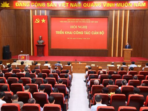 Hội nghị triển khai công tác cán bộ tại Viện Hàn lâm Khoa học và Công nghệ Việt Nam